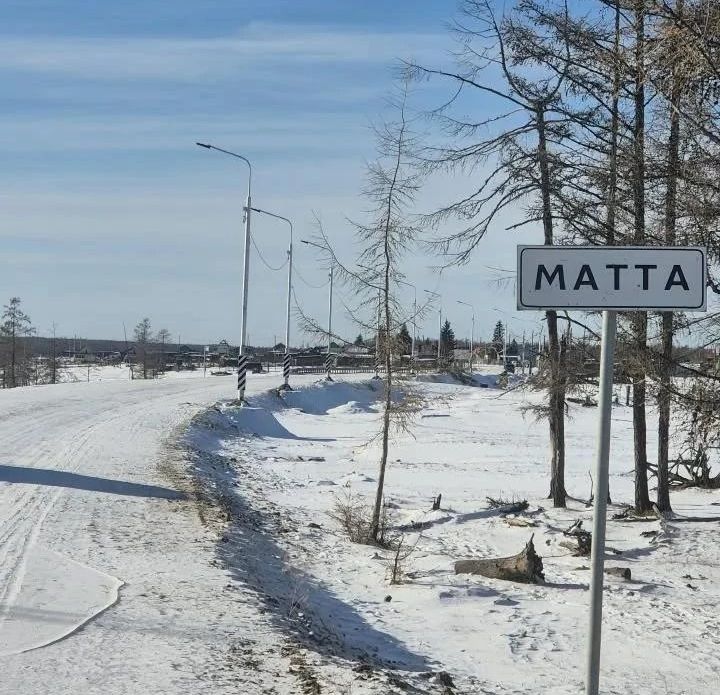 На автодороге «Мюрю» в селе Матта выполнено устройство наружного освещения