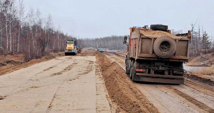 Капремонт автодороги «Амга» идет полным ходом