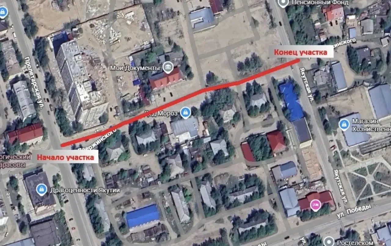 Завершился капитальный ремонт участка улицы Дзержинского в Ленске